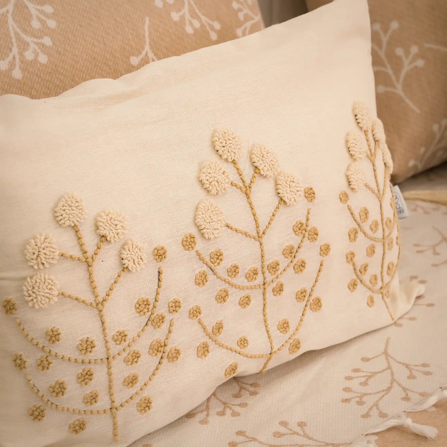 Parure de lit en coton Sakura avec deux housses de coussin