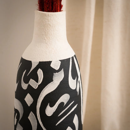 Vase décoratif en céramique calligraphie