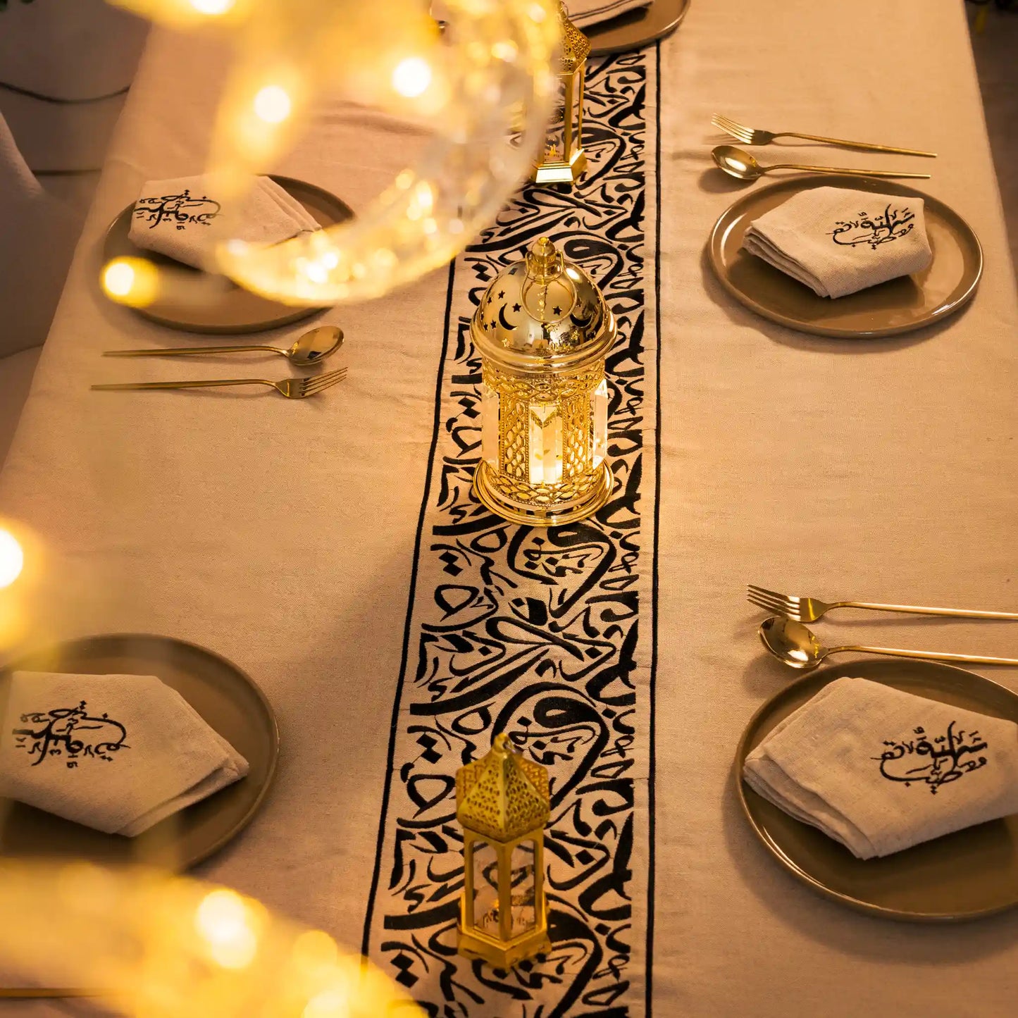 Nappe de table Calligraphie