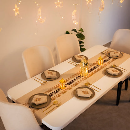 Chemin de Table en Lin Brodé - ARA