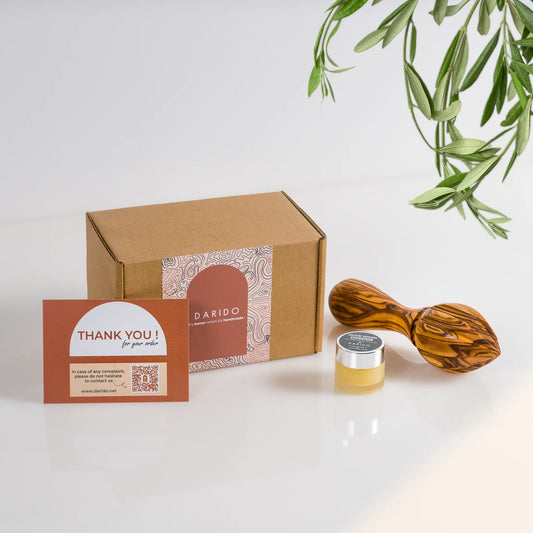 Presse-citron manuel en bois d'olivier
