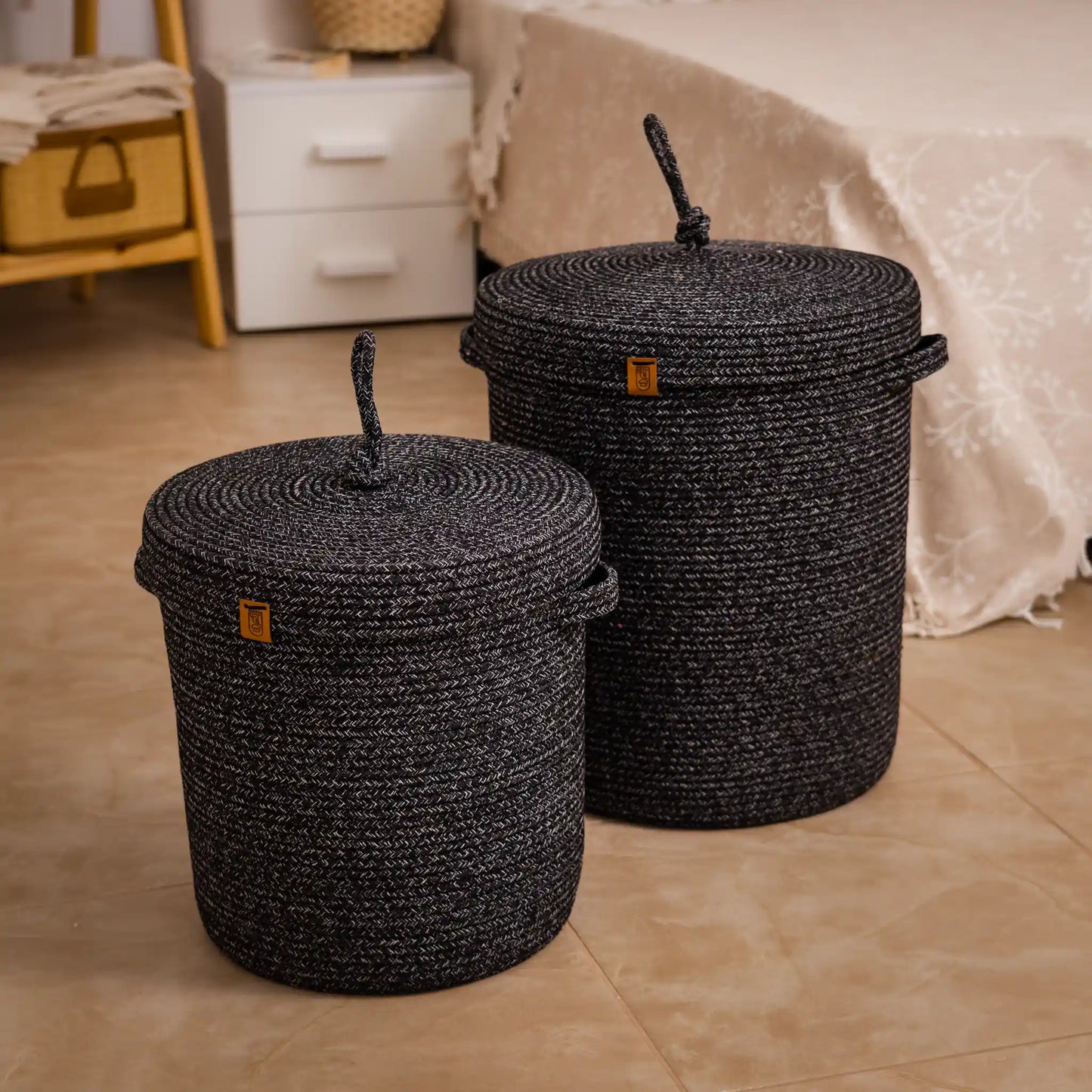 Paniers à Linge en fil tressé