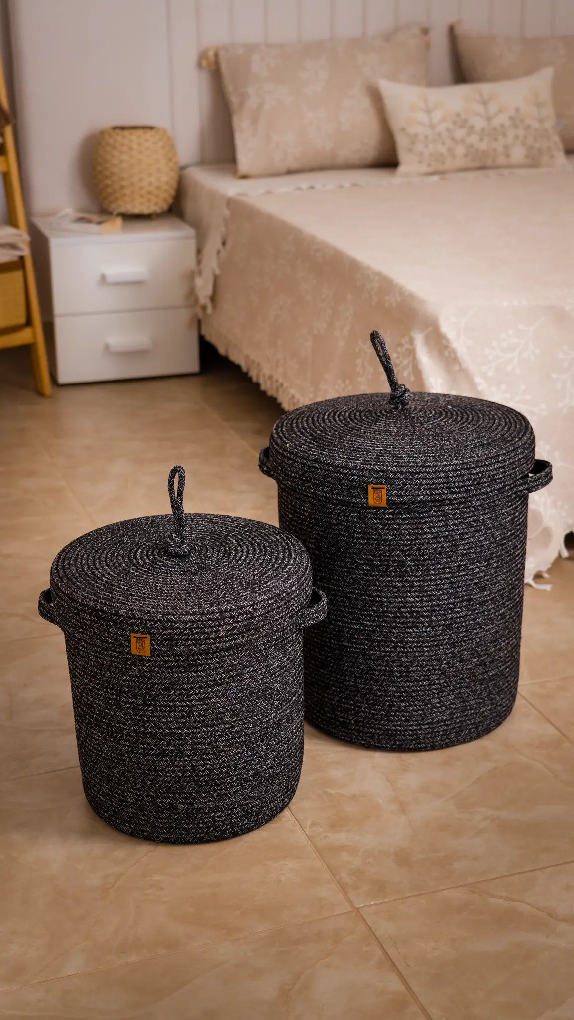 Paniers à Linge en fil tressé