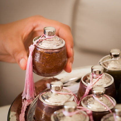 Boîte à zrir - en verre soufflé