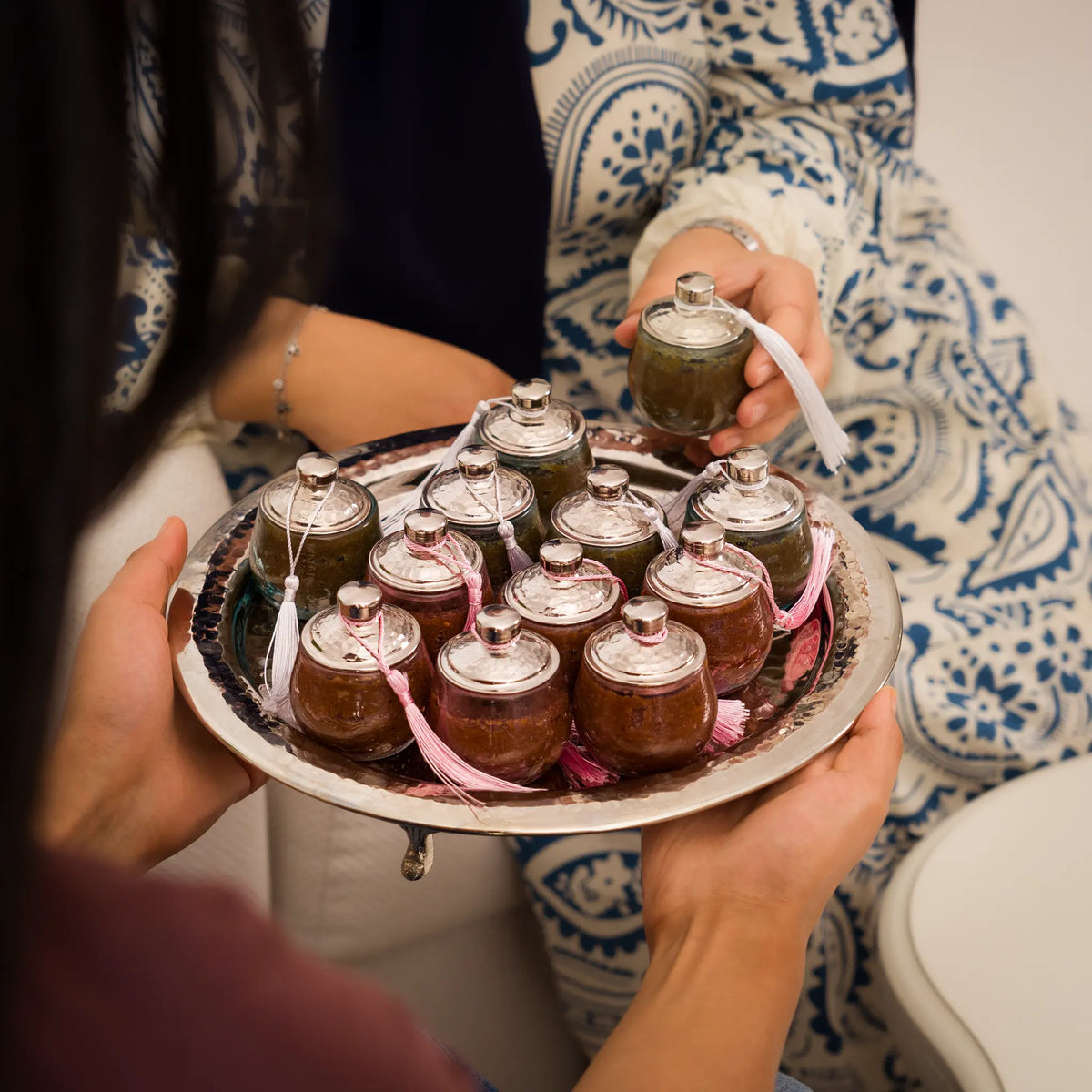 Boîte à zrir - en verre soufflé