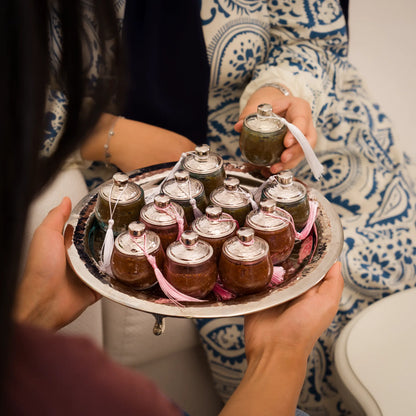 Boîte à zrir - en verre soufflé