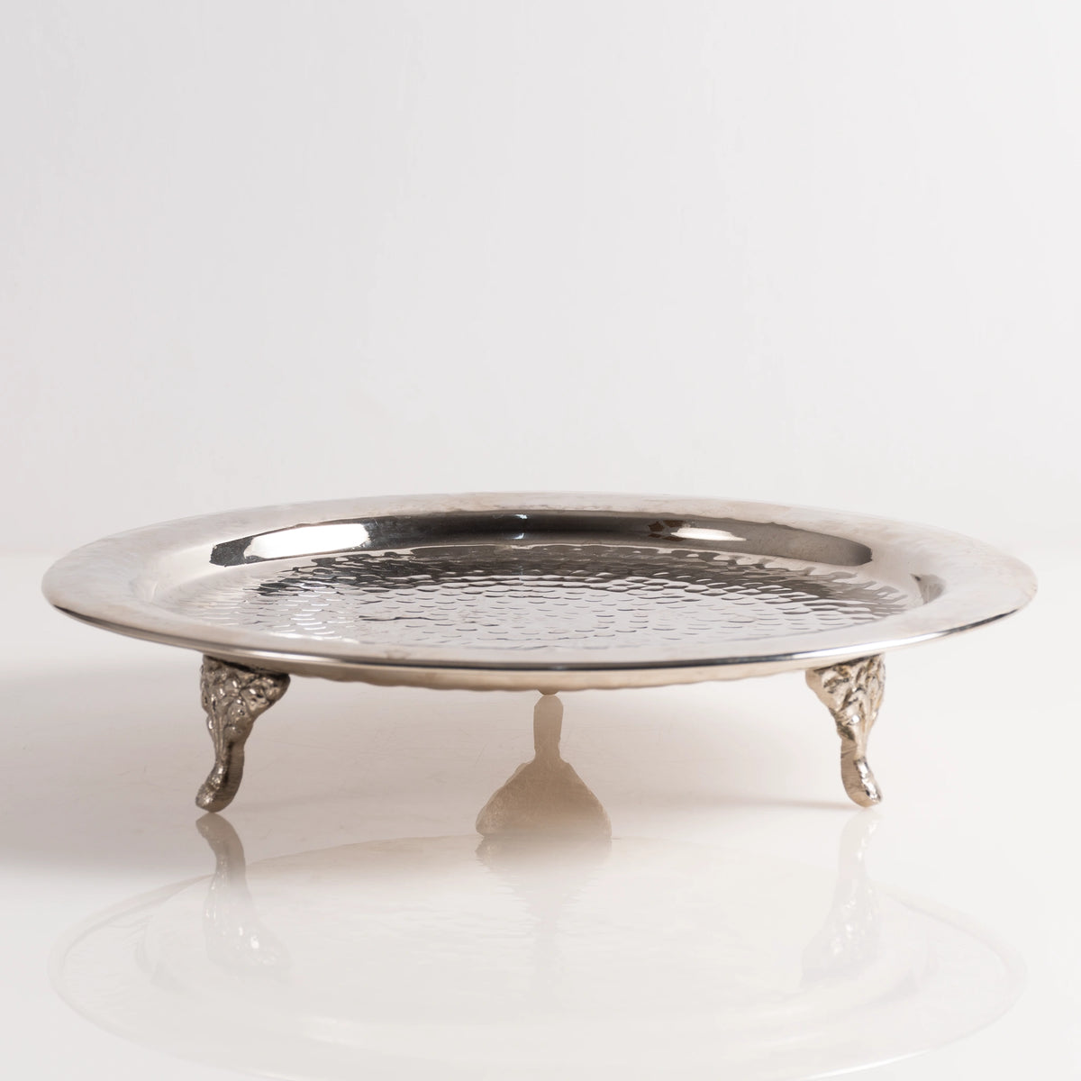 Présentoir avec cloche en verre soufflé & cuivre