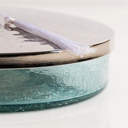 Boîte de présentation en verre soufflé & cuivre