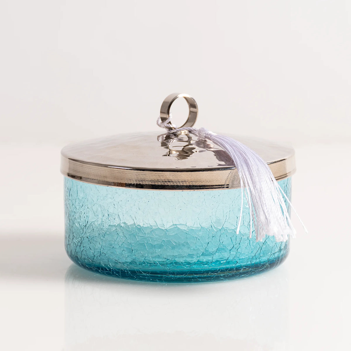 Boîte de présentation en verre soufflé & cuivre