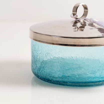 Boîte de présentation en verre soufflé & cuivre