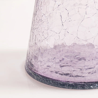Service à Eau en Verre Craquelé - Mauve