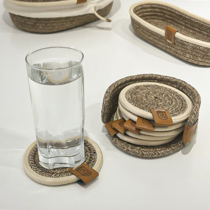 Set de Sous-Tasses en Fil Tressé