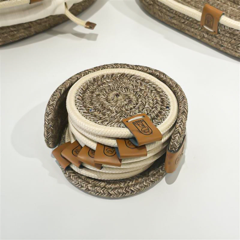 Set de Sous-Tasses en Fil Tressé
