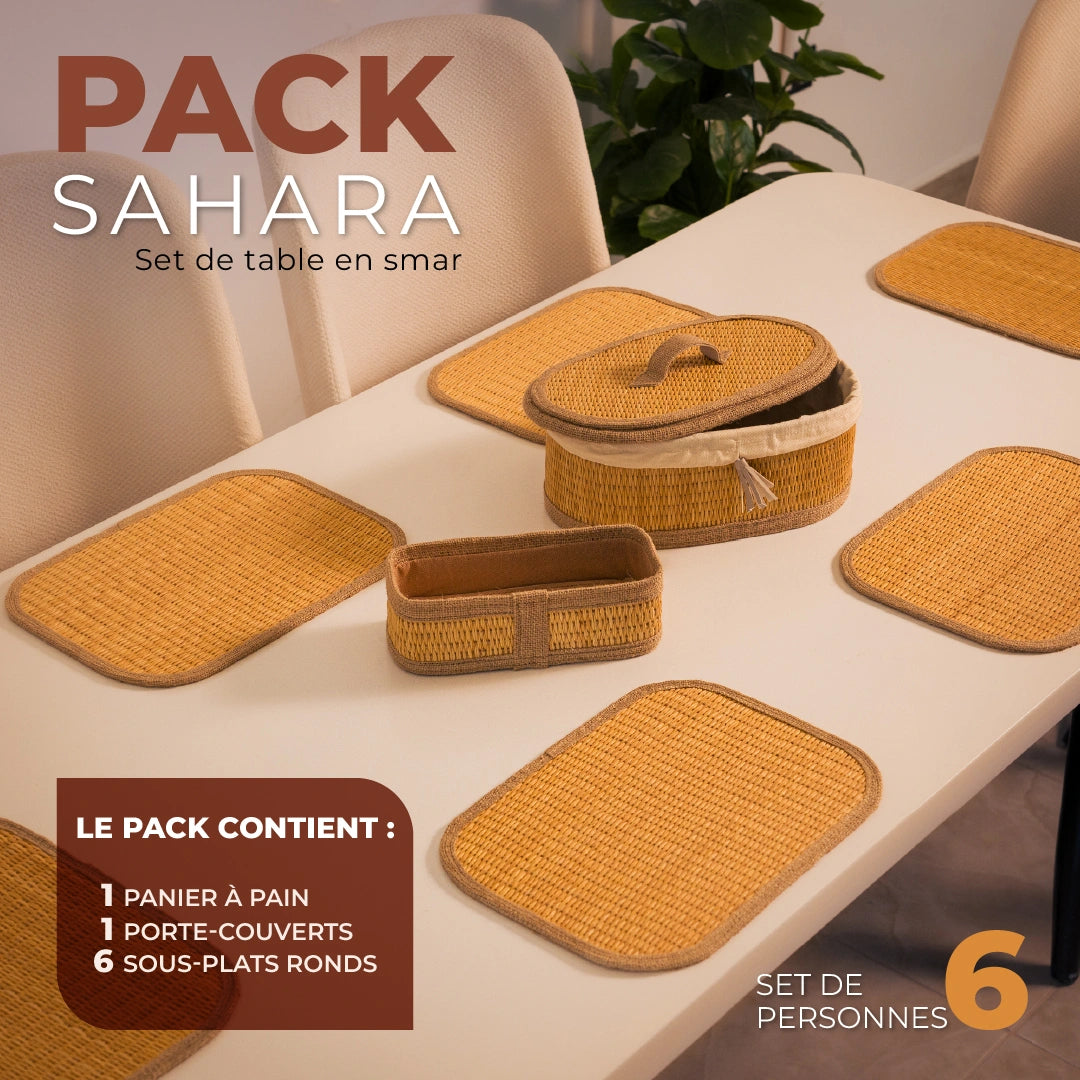 Set de Table Smar SAHARA - 100% Naturel