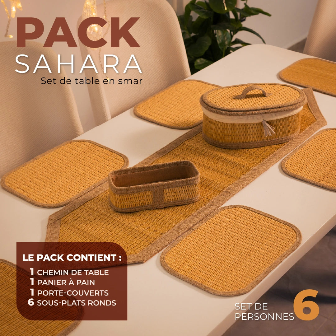 Set de Table Smar SAHARA - 100% Naturel