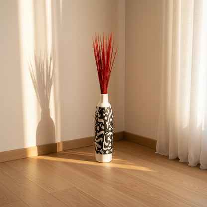 Vase décoratif en céramique calligraphie