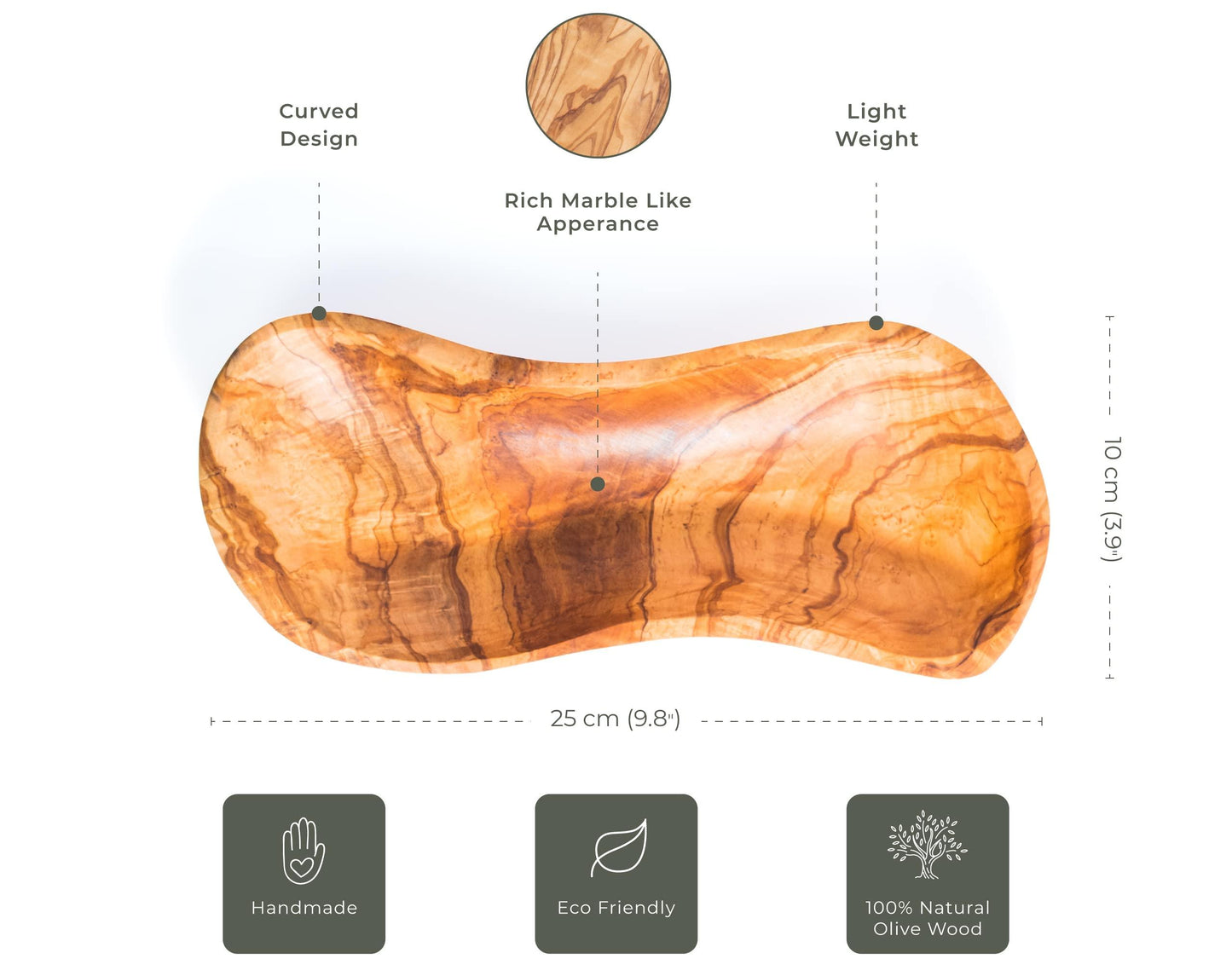 Snack plate Z Form - 24 x 10 CM - Darido