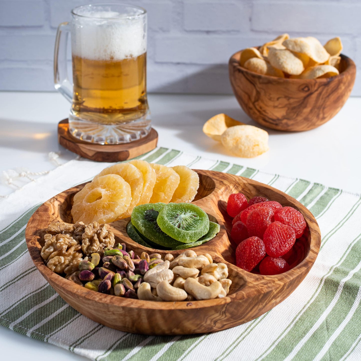 Circular Snack plate - Four Compartments - Darido