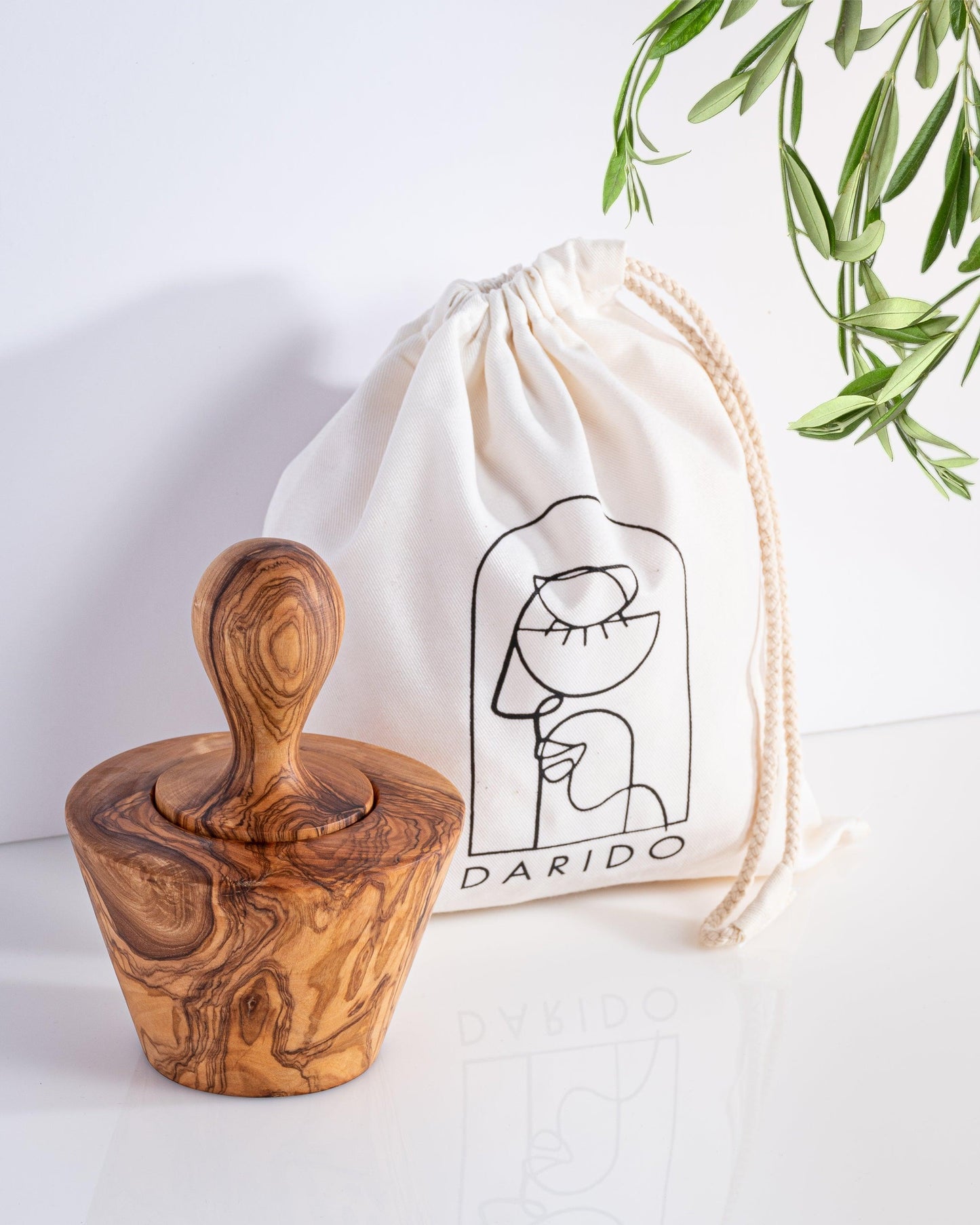 Mortar and pestle set - TH - 18x12cm - Darido