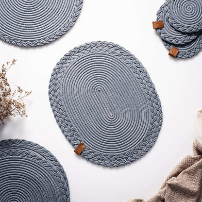 Braided BlueCotton Trivet 40 cm - Darido