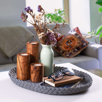 Braided BlueCotton Trivet 40 cm - Darido