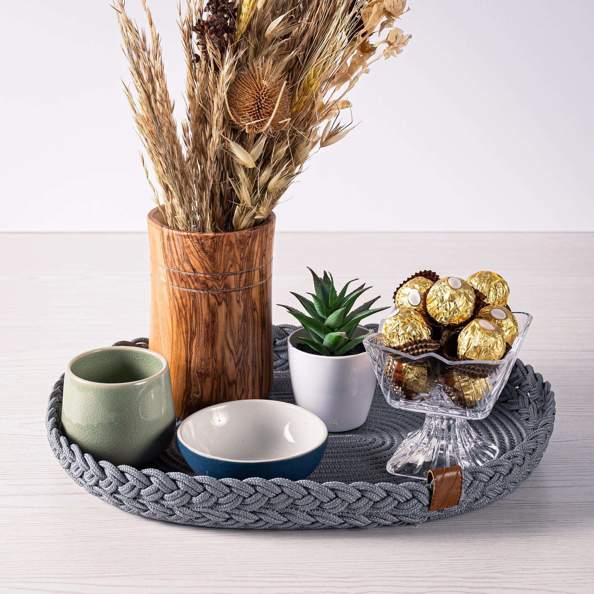Braided BlueCotton Trivet 40 cm - Darido