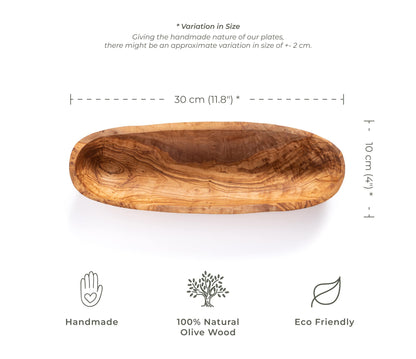 Rustikal Bread and Fruit Basket Olive Wood - Darido